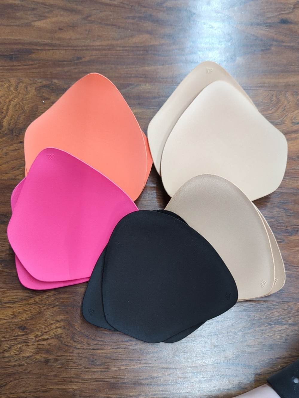 Aerie Nude, Black, Pink & Coral Bra Inserts - Removable Bra Padding